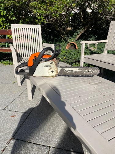 Stihl ms211 chainsaw - ms211, running